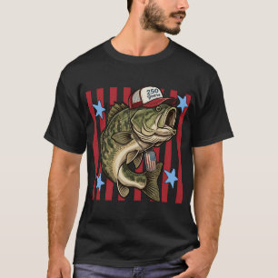 Patriotic Bass Fish T-Shirt