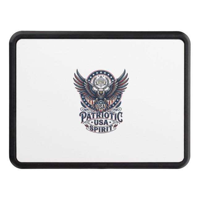 Patriotic Battle Hawk Patriotic Eagle & Hawk Ameri Hitch Cover (Front)