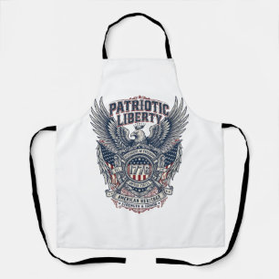 Patriotic Battle Shield 1776 Military Inspired Sym Apron