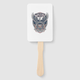 Patriotic Battle Shield 1776 Military Inspired Sym Hand Fan