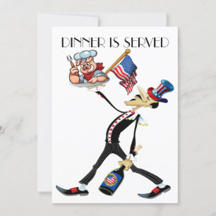 Patriotic BBQ  Invitation