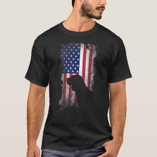 Patriotic Beagle American Flag Cool Dog T-Shirt