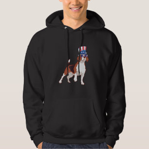 Patriotic Beagle Dog Owner 4th Of July American Fl Hoodie