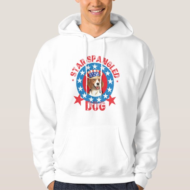 Patriotic Beagle Hoodie (Front)