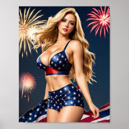 Patriotic Beauty Poster