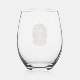 Patriotic Beekeeper Vector Graphic Tee Stemless Wine Glass
