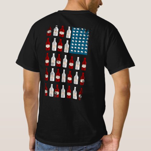 Patriotic Beer Bottle USA American Flag T_Shirt