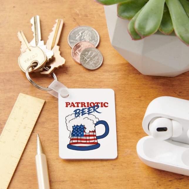 Patriotic beer keychain (Desk)