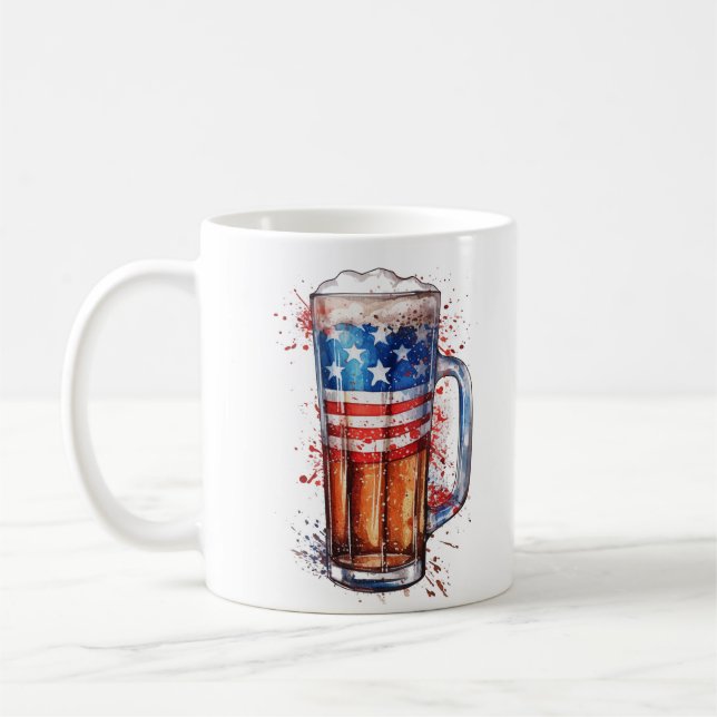 Patriotic Beer Mug (Left)