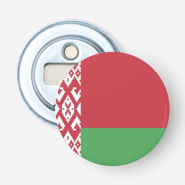 Patriotic Belarusian Flag Bottle Opener (Front)