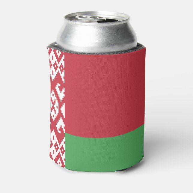 Patriotic Belarusian Flag Can Cooler (Can Back)