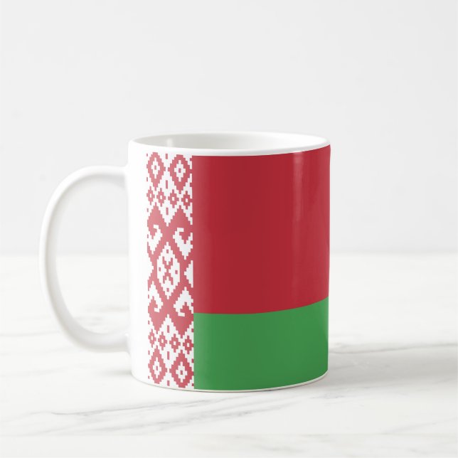 Patriotic Belarusian Flag Coffee Mug (Left)