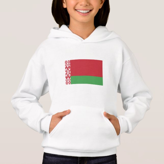 Patriotic Belarusian Flag Hoodie (Front)