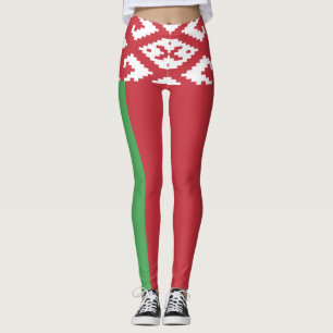 Patriotic Belarusian Flag Leggings