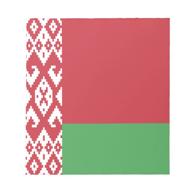 Patriotic Belarusian Flag Notepad (Front)
