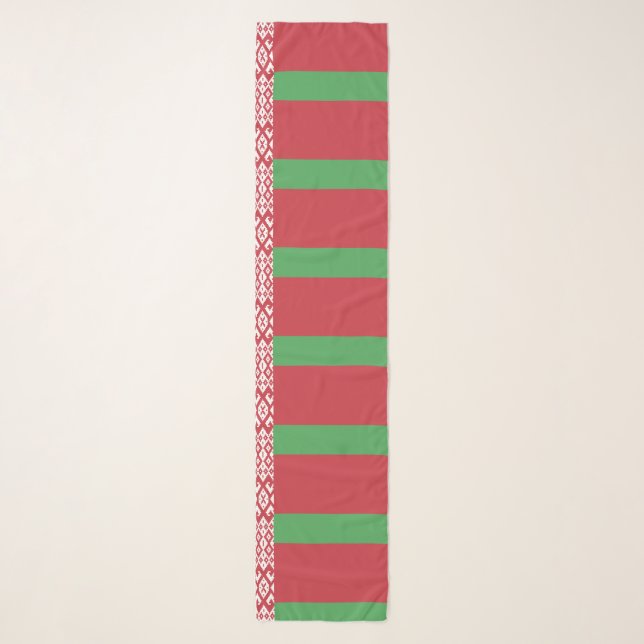 Patriotic Belarusian Flag Scarf (Front)