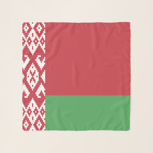 Patriotic Belarusian Flag Scarf (Front)