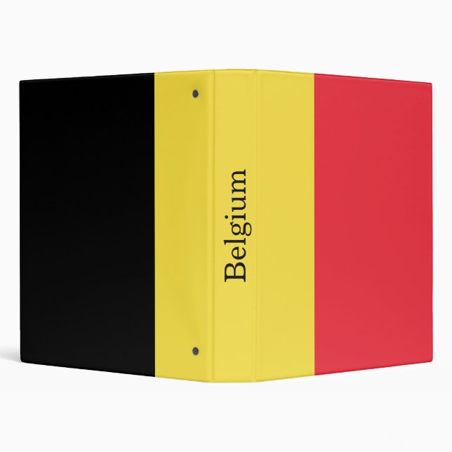 Patriotic Belgian Flag 3 Ring Binder (Background)