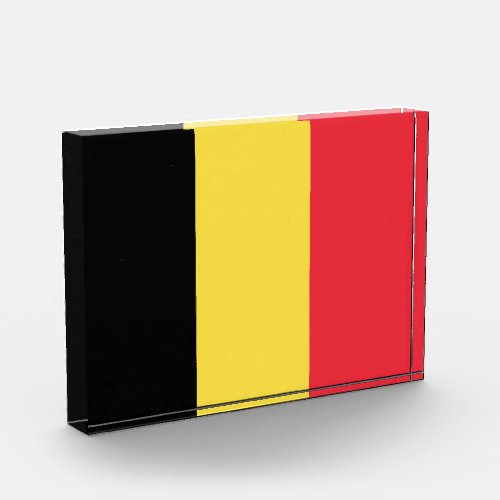 Patriotic Belgian Flag Acrylic Award