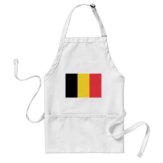 Patriotic Belgian Flag Adult Apron (Front)