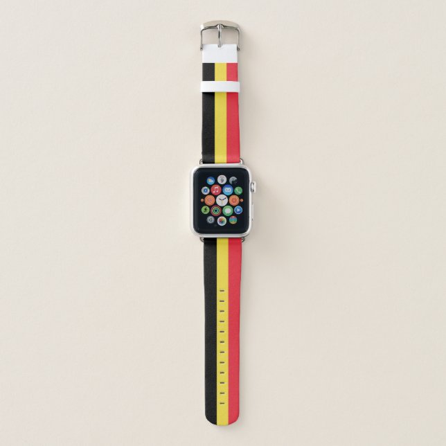 Patriotic Belgian Flag Apple Watch Band (Front)