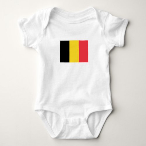 Patriotic Belgian Flag Baby Bodysuit