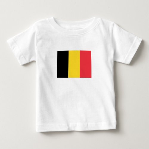 Patriotic Belgian Flag Baby T_Shirt
