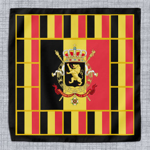 Patriotic Belgian Flag Bandana, fashion Belgium Bandana