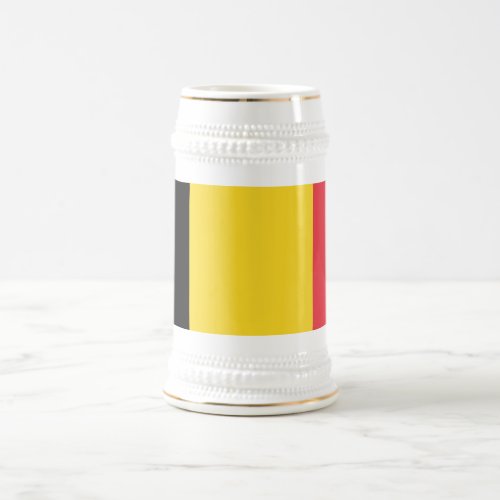 Patriotic Belgian Flag Beer Stein