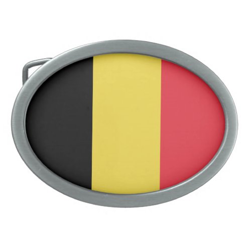 Patriotic Belgian Flag Belt Buckle