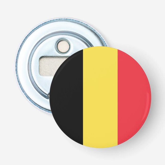 Patriotic Belgian Flag Bottle Opener (Front)
