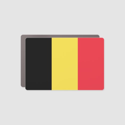 Patriotic Belgian Flag Car Magnet