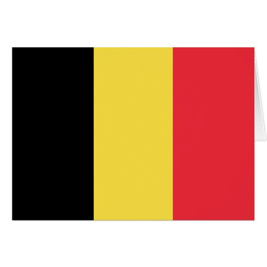 Patriotic Belgian Flag Cards (Front Horizontal)