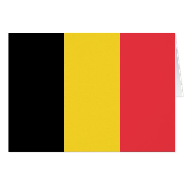 Patriotic Belgian Flag Cards (Front Horizontal)