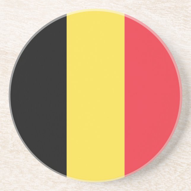 Patriotic Belgian Flag Coaster (Front)