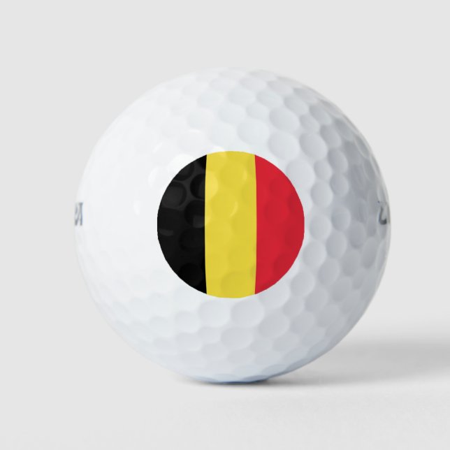 Patriotic Belgian Flag Golf Balls (Front)