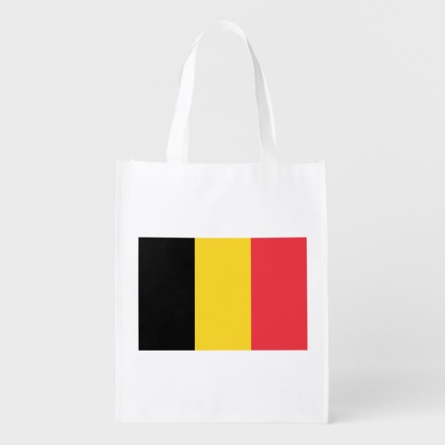 Patriotic Belgian Flag Grocery Bag