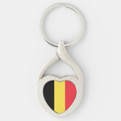 Patriotic Belgian Flag Keychain