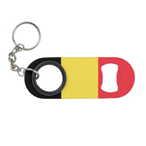 Patriotic Belgian Flag Keychain Bottle Opener