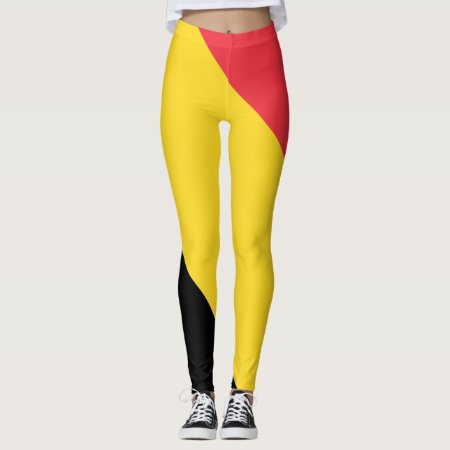 Patriotic Belgian Flag Leggings (Front)
