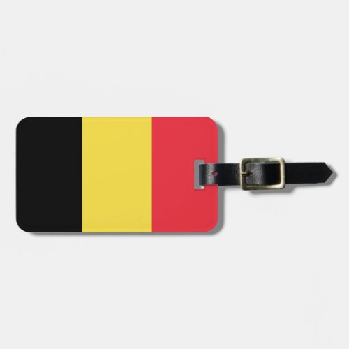 Patriotic Belgian Flag Luggage Tag