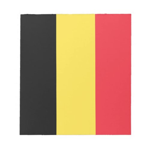 Patriotic Belgian Flag Notepad