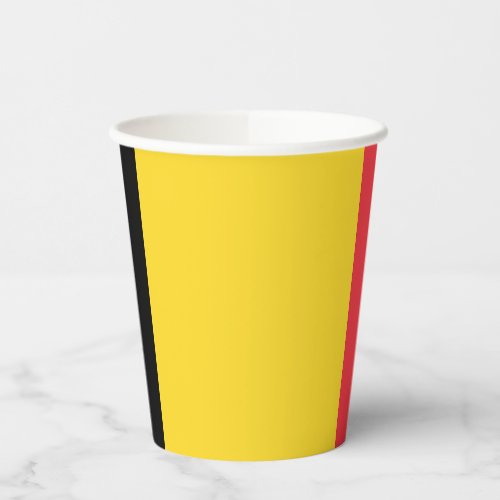 Patriotic Belgian Flag Paper Cups