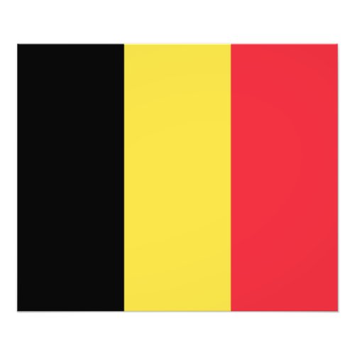 Patriotic Belgian Flag Photo Print