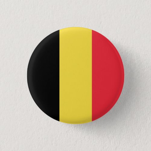 Patriotic Belgian Flag Pinback Button