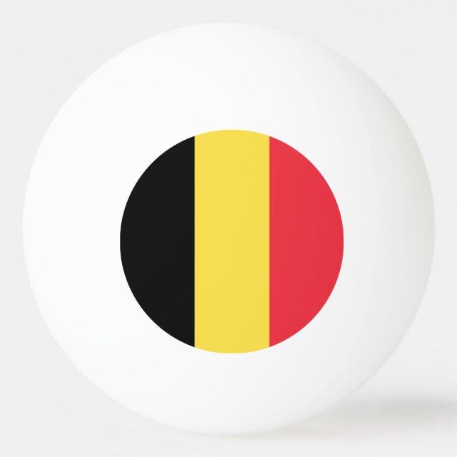 Patriotic Belgian Flag Ping Pong Ball (Back)