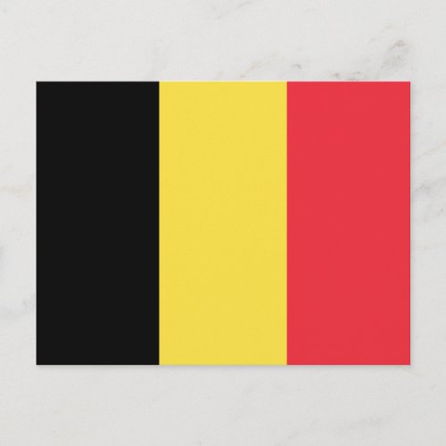 Patriotic Belgian Flag Postcard