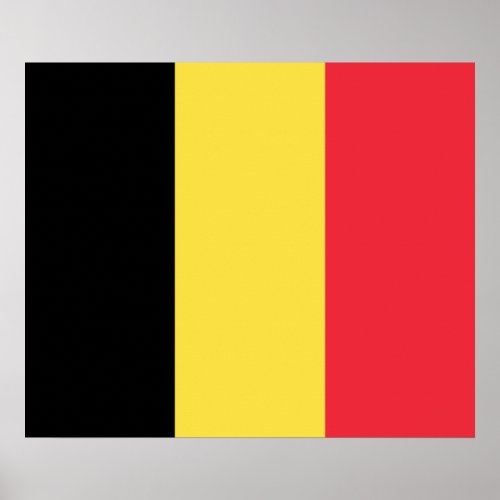 Patriotic Belgian Flag Poster