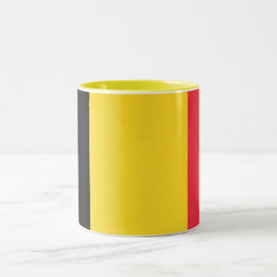 Patriotic Belgian Flag Two-Tone Coffee Mug