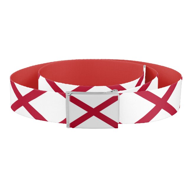 Patriotic Belt with flag of Alabama, U.S.A. (Coil)
